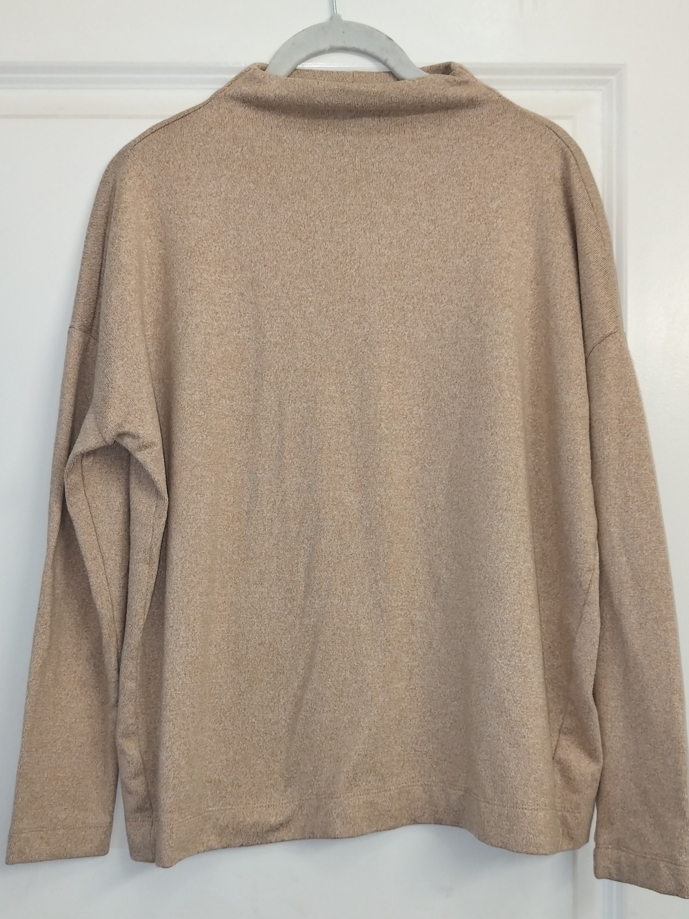 LOFT Women's Mock Neck Drop Shoulder Long Sleeve Sweater